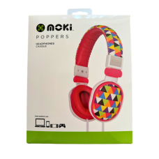 Moki Poppers Kids Over Ear Headphones | Rainbow Triangle