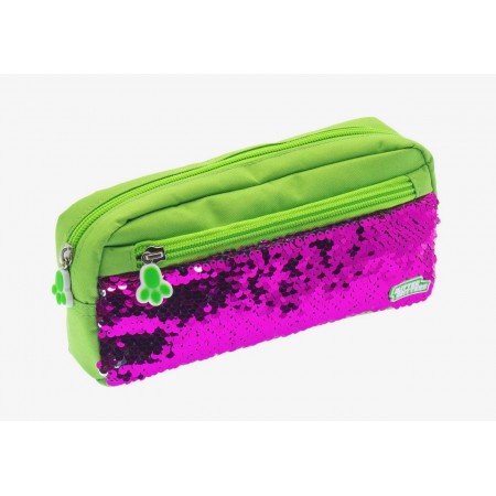 Glitter Critters PatMe! Sparkle Sequin Pencil Case | Green