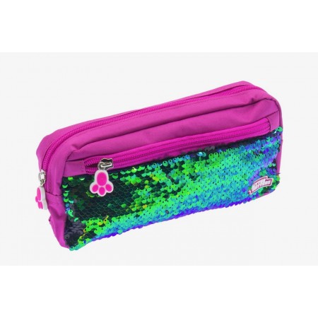 Glitter Critters PatMe! Sparkle Sequin Pencil Case | Pink