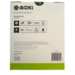 Moki Poppers Kids Over Ear Headphones | White Sparkles