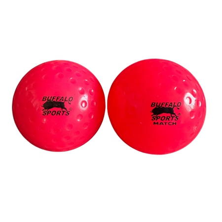 Buffalo Sports Dimple Hockey Ball Pack of 2 | Fluro Pink