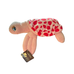 Teddy & Friends Brand Soft Pink Spotted Plush Toy | Tabitha Sea Turtle 32cm