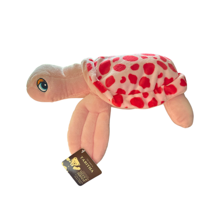 Teddy & Friends Brand Soft Pink Spotted Plush Toy | Tabitha Sea Turtle 32cm