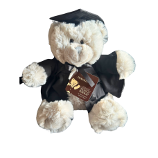 Teddy & Friends Brand Soft Frankie Graduation Bear Plush Momento | Grey 28cm