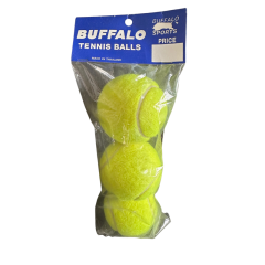 Buffalo Sports Tennis Balls Pack of 3 | Yellow