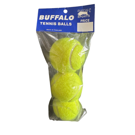 Buffalo Sports Tennis Balls Pack of 3 | Yellow