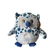 Teddy & Friends Brand Soft Blue Spotted Plush Toy | Ottis Farm Owl 25cm