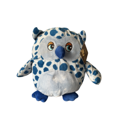 Teddy & Friends Brand Soft Blue Spotted Plush Toy | Ottis Farm Owl 25cm