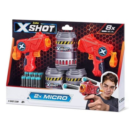 ZURU X-Shot Micro x 2 Dart Blaster Set | Age 8+ Years