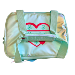 Studymate Insulated Lunch Bag with Name| Mint Green Metallic