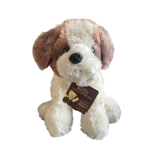 Teddy & Friends Brown - Cream Ritzy Puppy Silky Soft Plush Dog  | 25cm Small