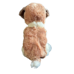 Teddy & Friends Brown - Cream Ritzy Puppy Silky Soft Plush Dog  | 25cm Small