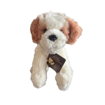 Teddy & Friends Tan - Cream Ritzy Puppy Silky Soft Plush Dog  | 25cm Small