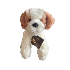 Teddy & Friends Tan - Cream Ritzy Puppy Silky Soft Plush Dog  | 33cm Large