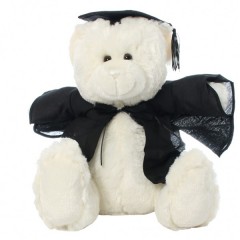 Teddy & Friends Brand Soft Frankie Graduation Bear Plush Momento | Cream 40cm