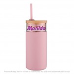 Avanti Glass Smoothie Tumbler - 500ml - Pink - Personalisation Available