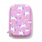 JoyUp Brand Pink Unicorn Hard Shell Pencil Case 14 Piece Set