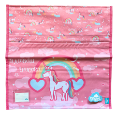 Spencil Chair Bag School Organiser 46.5 x 47cm - Rainbow Unicorn