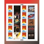 2018 AC/DC 45th Anniversary Australian Stamp Sheets Collector Folder - Mint