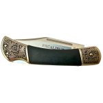 Excalibur Royal Black Prince Stainless Surgical Steel 105mm Folding Knife