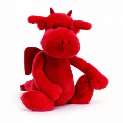 Jellycat Bashful Red Dragon Medium 31 x 12 x 15cm