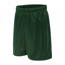 LW Reid McKay Bottle Green Mesh Shorts with Side Splits | Men