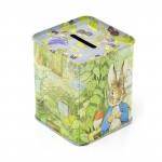 Beatrix Potter Beautiful Peter Rabbit Money Box Bank Tin