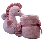 Jellycat Sienna Seahorse Soother Pink 13x34x34cm