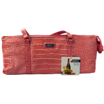 Avanti Insulated Wine Purse | Pink Crocodile