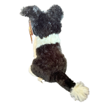 Teddy & Friends Black & White Sitting Border Collie Dog Soft Plush Toy 24cm