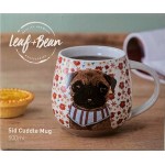 Leaf and Bean Sid Pug Cuddle Mug 500ml - Gift Boxed