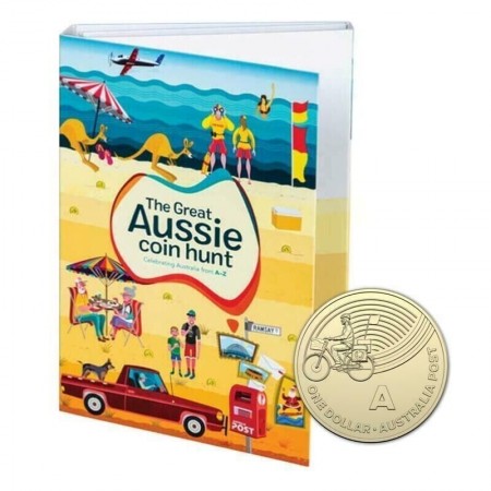 2019 Great Aussie Coin Hunt $1 A-Z Set of 26 Uncirculated Coins In Presentation Folder