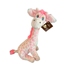 Teddy & Friends Brand Soft Pink Gerry Giraffe Plush Toy 33cm