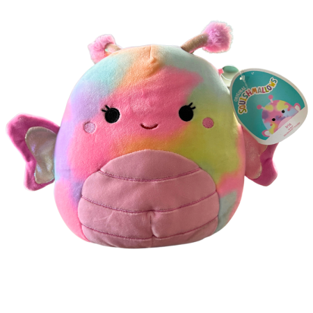 Kellytoy Genuine Squishmallow Iris the Tie Dye Butterfly 8" Plush Toy