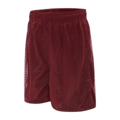 LW Reid McKay Mesh Shorts with Side Splits - Maroon