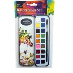 Art Boxd Watercolour 18 Colour Paint & Brush Set