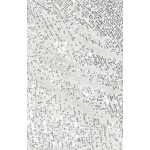 STYLE STATE Strapless Sequin Silver Midi Dress with Side Pleat Details