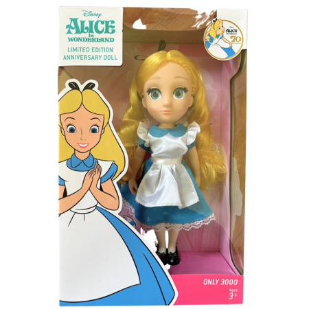 Disney Alice in Wonderland Limited Edition Release 70th Anniversary Doll with Certificate