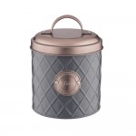 Typhoon Henrik Tea Canister 1L Grey Copper Accent